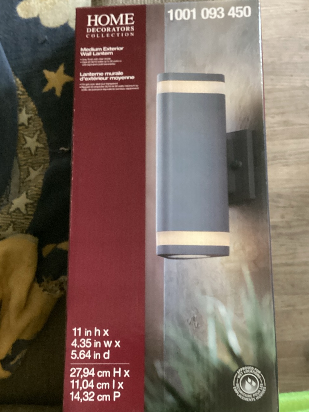 Gray Outdoor Medium Exterior Wall Lantern